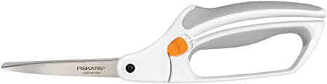 Fiskars Softgrip All-Purpose Scissors, Easy Action, Length: 26 cm, Stainless Steel Blade/Plastic Handles, White, 1059564