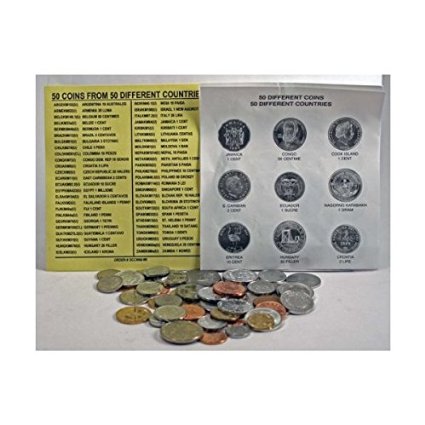 50 DIFFERENT UNCIRCULATED COINS FROM 50 DIFFERENT COUNTRIES,mint!world coin collection set.