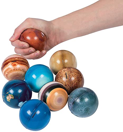 Planets Outer Space Stress Balls (9 piece space set) Comes with all nine planets of the Solar System