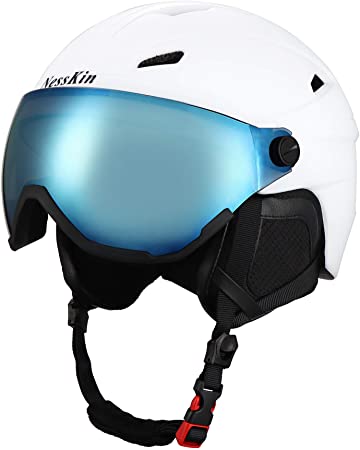 NESSKIN Ski Helmet Integrally-Molded Snowboard Helmet for Adult and Youth, Detachable Ski Goggles