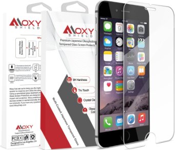 Apple IPhone 6 Plus Moxy® Shield TEMPERED Glass Screen Protector [Lifetime Warranty]   9H Scratch Resistant   TruTouch Accuracy   Easy Alignment   Grade A Japanese Glass & Clarity   3D Touch