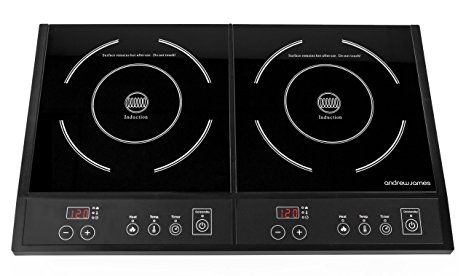 Andrew James Digital Electric Double Induction Hob 2800 Watts