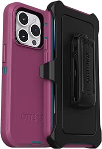 OtterBox DEFENDER SERIES iPhone 14 Pro Case Morning Sky Pink, - Non-Retail Packaging - Apple Phonecase, Raised Screen Bumper, MagSafe Wireless Charging Compatible