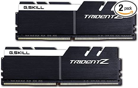 G.Skill 32GB DDR4 Trident Z 3600Mhz PC4-28800 CL17 White/Black 1.35V Dual Channel Kit (2x16GB)