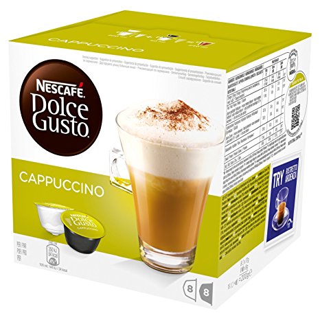 NESCAFÉ Dolce Gusto Cappuccino, Pack of 3 (Total 48 Capsules, 24 Servings)