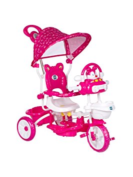 Mee Mee Premium Baby Tricycle with Adjustable Seat (Pink)