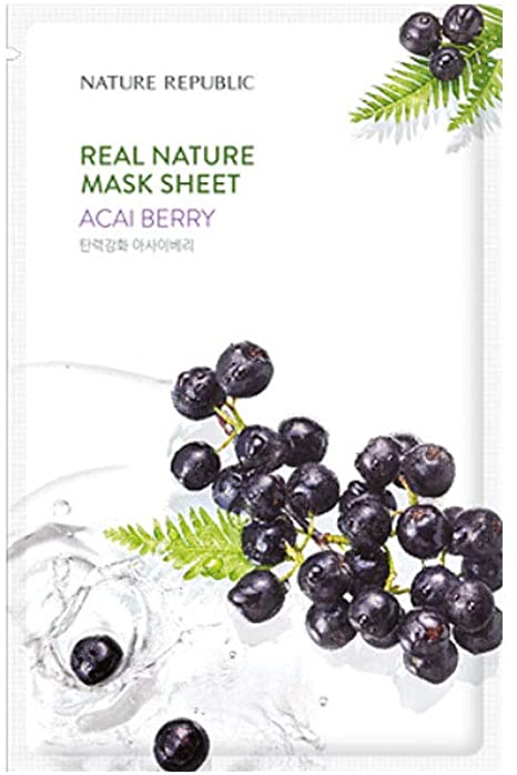 Nature Republic Real Nature Mask Sheet 10 PCS (Acai Berry)