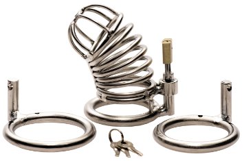 ALL 3 RINGS ARE INCLUDED 15  175  2  Best Jail House Male Chastity Device with 3rings Adult Products Bondage Gear  M200 shipped in discrete package  NO INVOICES included item in velvet gift pouch