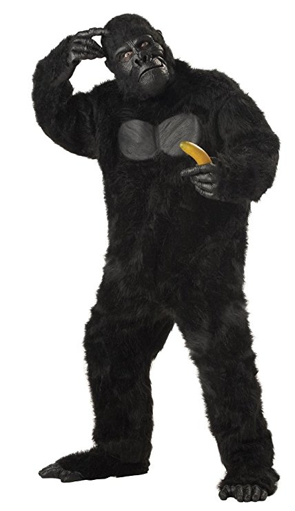 California Costumes Men's Plus-Size Full Gorilla Suit Costume In Plus