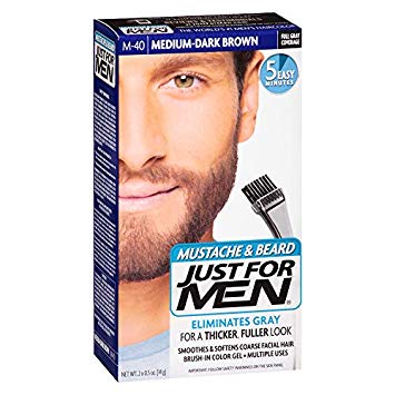 Just For Men Brush-In Color Mustache & Beard - Medium-Dark Brown