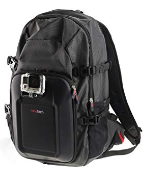 Navitech GoPro Backpack With Red Shockproof Case For The GoPro HERO, HERO2, HERO3, HERO3 , HERO4, HERO4 Silver HERO4 Black, HERO5 Black, HERO6 Black, HERO Session, GoPro Fusion