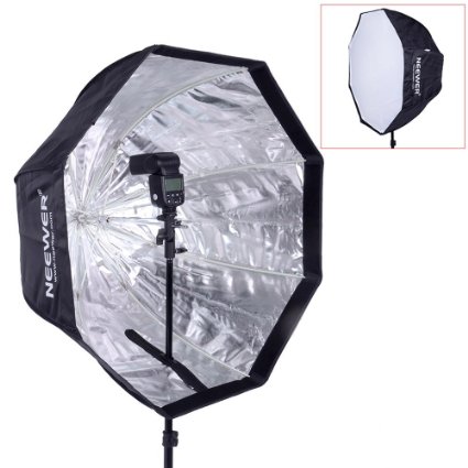 Neewer 47"/120cm Octagonal Speedlite, Studio Flash, Speedlight Umbrella Softbox with Carrying Bag for Portrait or Product Photography