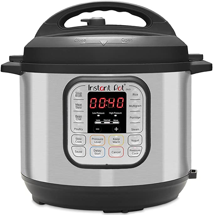 Instant Pot Duo 7-in-1 Electric Pressure Cooker, Sterilizer, Slow Cooker, Rice Cooker, Steamer, Saute, Yogurt Maker, and Warmer, 8 Quart, 14 One-Touch Programs