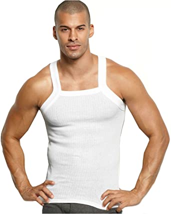 John Son Super Heavy Weight Square Cut Tank Top - 3 Pack