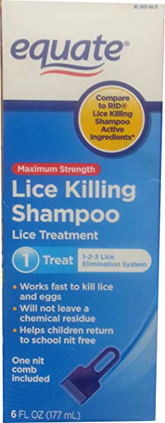 Equate Maximum Strength Lice Killing Shampoo 6oz Compare to RID Lice Killing Shampoo