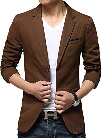 Zity Men's Slim Fit Casual Premium Blazer Jacket