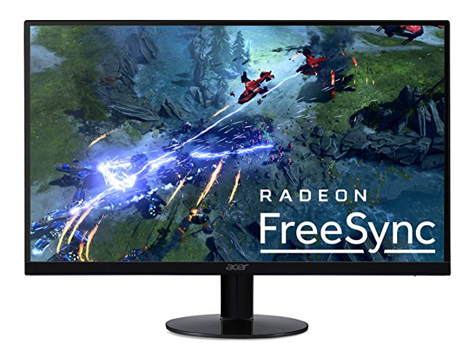 Acer SB220Q bi 21.5" Full HD (1920 x 1080) IPS Ultra-Thin Zero Frame Monitor with AMD Radeon FREESYNC Technology - 4ms | 75Hz Refresh (HDMI & VGA port)