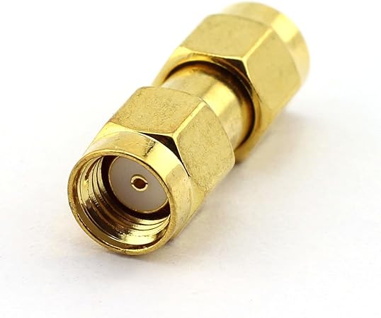 DGZZI 2-Pack RF Coaxial Reverse Polarity Adapter RP SMA Coax Jack Connector RP SMA Male to RP SMA Male