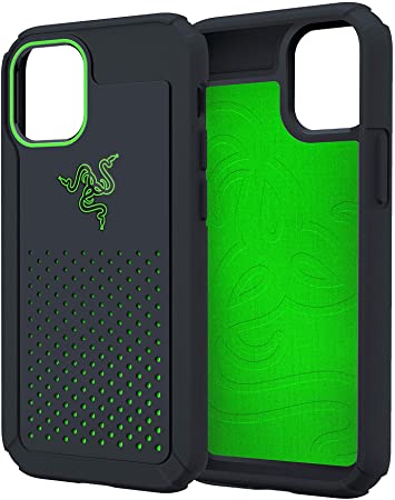 Razer Arctech Pro for iPhone 12 and iPhone 12 Pro Case: Thermaphene & Venting Performance Cooling - Wireless Charging Compatible - Drop-Test Certified - 5G Compatible - Matte Black