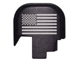 Slide Cover Plate for Smith and Wesson SampW MampP SHIELD pistol 9mm 40 Star and Stripes  American Flag design by Fixxxer LLC