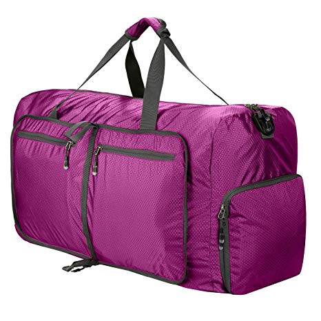5 color 80L Large Lightweight Luggage Duffel bag Foldable Waterproof Travel bag Rolling Packable Gym Bag for man wonman