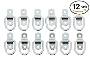 ABN 1” Inch Surface Floor Mount Tie Down Ring, 12-Pack, 900 Pound Capacity for Safe and Secure Hauling 77156