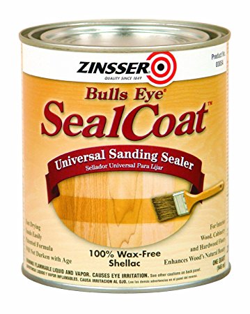 Rust-Oleum Zinsser 854 1-Quart Bulls Eye Sealcoat Universal Sanding Sealer - 6 Pack