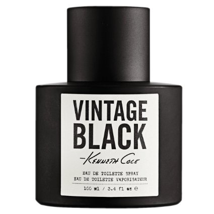 Vintage Black by Kenneth Cole Eau de toilette Spray for Men, 3.40 Ounce