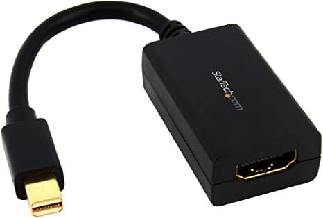 StarTech.com MDP2HDMI Mini DisplayPort to HDMI Adapter, 1080p, Thunderbolt Compatible, Mini DP Converter for HDMI Display or Monitor