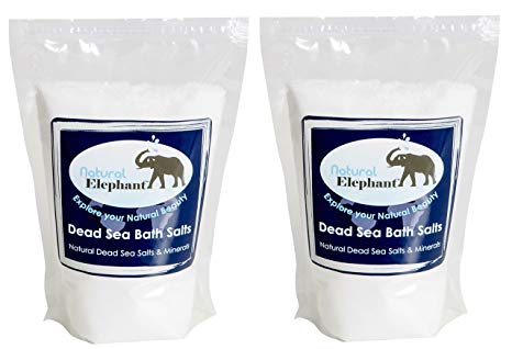 Dead Sea Salt 20 lb (2 10lb Bags) by Natural Elephant