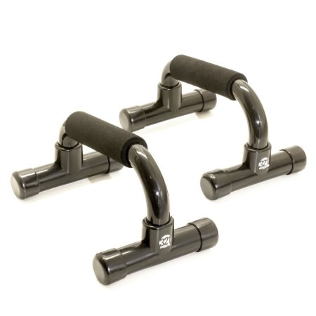 Push Up Bars - Strong Workout Stands With Comfort Grip and Ergonomic Angle with BONUS 4K eBook