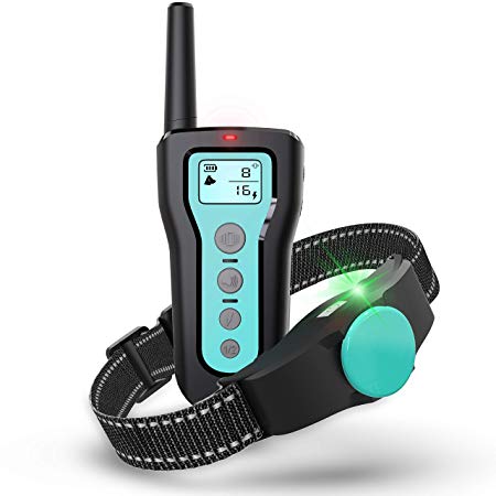 BESTHING Dog Training Collar, 1000ft Remote Dog Shock Collar, 100% Waterproof and Rechargeable with Beep/Vibra/Electric Shock