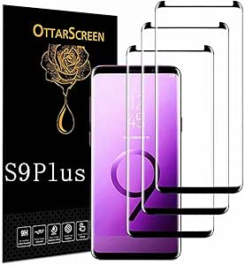 Galaxy S9 Plus Screen Protector, 3 Pack Galaxy S9 Plus Tempered Glass Screen Protector【3 Pack】Easy Installation, 9H Hardness Tempered Glass Screen Protector for Samsung Galaxy S9 Plus