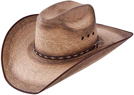 RESISTOL Mens Amarillo Sky Palm 4 1/8 Brim Straw Cowboy Hat
