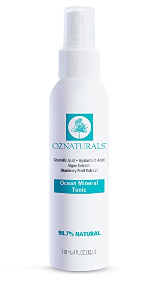OZNaturals Natural Facial Toner - This Skin Toner Contains Vitamin C, Glycolic Acid & Ocean Minerals - It's Considered To Be The Most Effective Anti Aging Vitamin C Face Toner Available