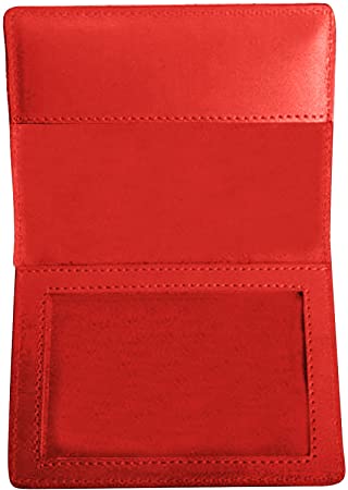 Efitty Vaccination Certificate Multifunctional Leather Protective Cover Health Card Case Business Organizer Protector Vaccine Cards Immunization Record Holder Sleeve Passport Pouch Wallet (Red)