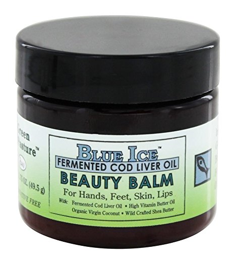 Blue Ice Fermented Cod Liver Oil Beauty Balm, 1.75 oz Jar