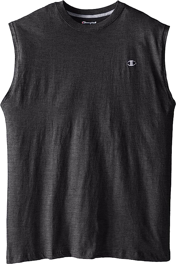 Champion Men's Big-Tall Jersey Muscle T-Shirt to Men's Big and Tall Sleeveless Muscle T Shirt