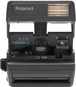 Impossible Polaroid 600 Square Black One Step Camera, Black (PRD541)