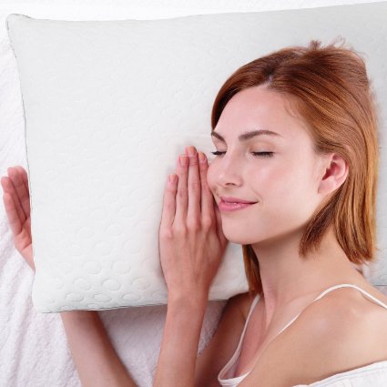 Bedsure Cool Feeling Bed PillowFiber Fill-in Good for Neck and Health Hypoallergenic and Dust Mite Resistant White