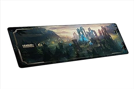 Logitech G840 XL Cloth Gaming Mouse Pad - 900 x 400 mm, 3 mm Thin Mat, Stable Rubber Base, Performance-tuned Surface, Official League of Legends Edition