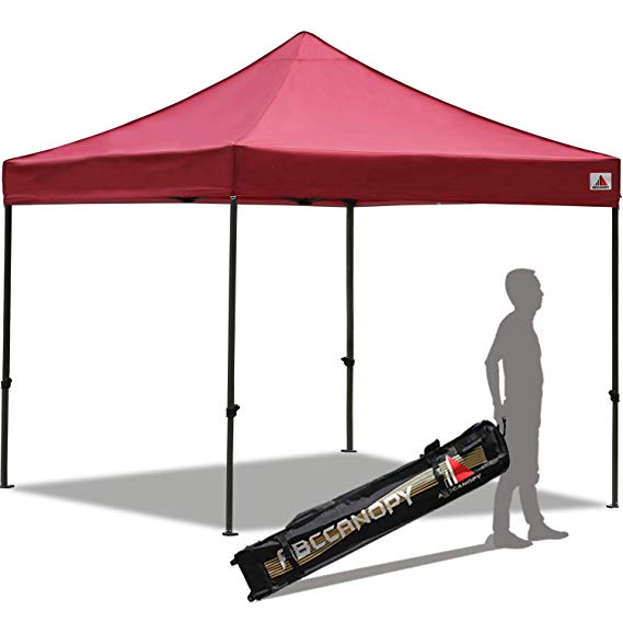 ABCCANOPY 30 Colors Pop up Canopy Folding Heavy Duty Commercial Instant Canopy,Bonus Carrying Bag,Burgundy