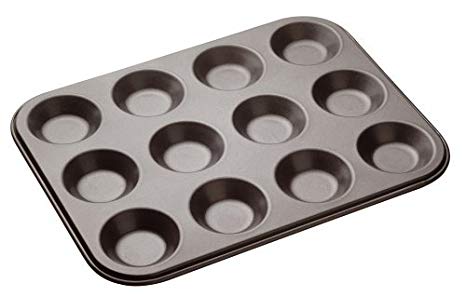 Kitchencraft Masterclass Baking Pan For 12-piece, Grey, 32 x 24cm
