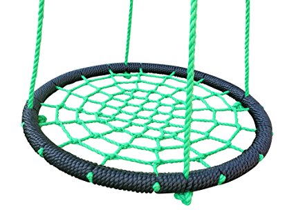 Web Swing - 24 Inch Spider Rope Tree Swing - Outdoor Toy for Parks, Playgrounds, and Backyards
