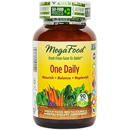 MegaFood - One Daily, Supports Optimum Health & Well-being, 90 Tablets (FFP)