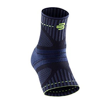 Bauerfeind Sports Ankle Support Dynamic - Ankle Compression Sleeve for Freedom of Movement - 3D AirKnit Fabric for Breathability - Premium Quality & Washable (XS, Black)