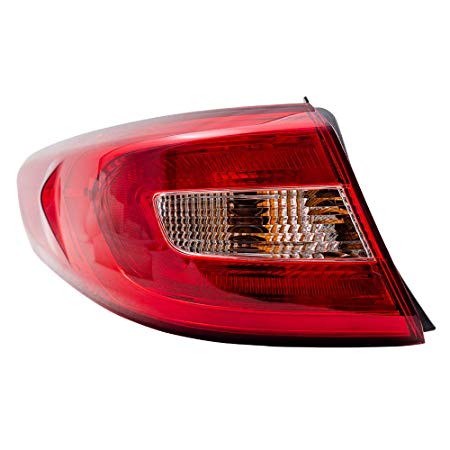 BROCK Tail Light Assembly Replacement for 2015-2017 Hyundai Sonata Driver Standard Type Taillamp 92401C2000 92401-C2000