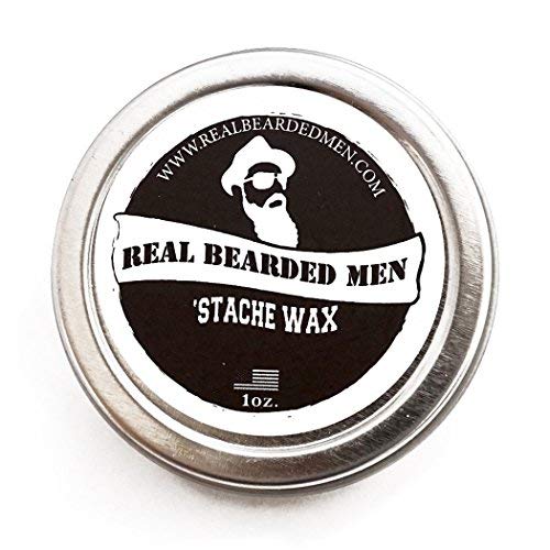 Mustache Wax (Sage Scent) - 1 oz Stache Wax - Real Bearded Men All Natural 100% Made in USA