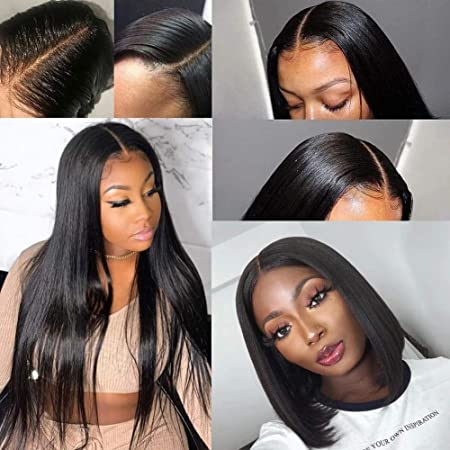 Arabella Straight Wigs For Black Women Human Hair Lace Front 13 × 6 Lace Frontal Wig 22 Inch Pre Plucked With Baby Hair Natural Color