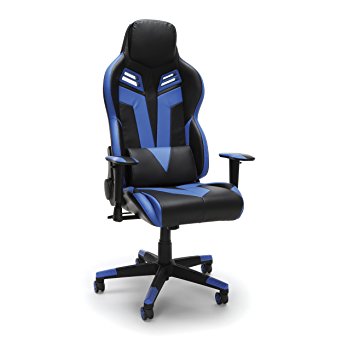RESPAWN-104 Racing Style Gaming Chair - Reclining Ergonomic Leather Chair, Office or Gaming Chair (RSP-104-BLU)